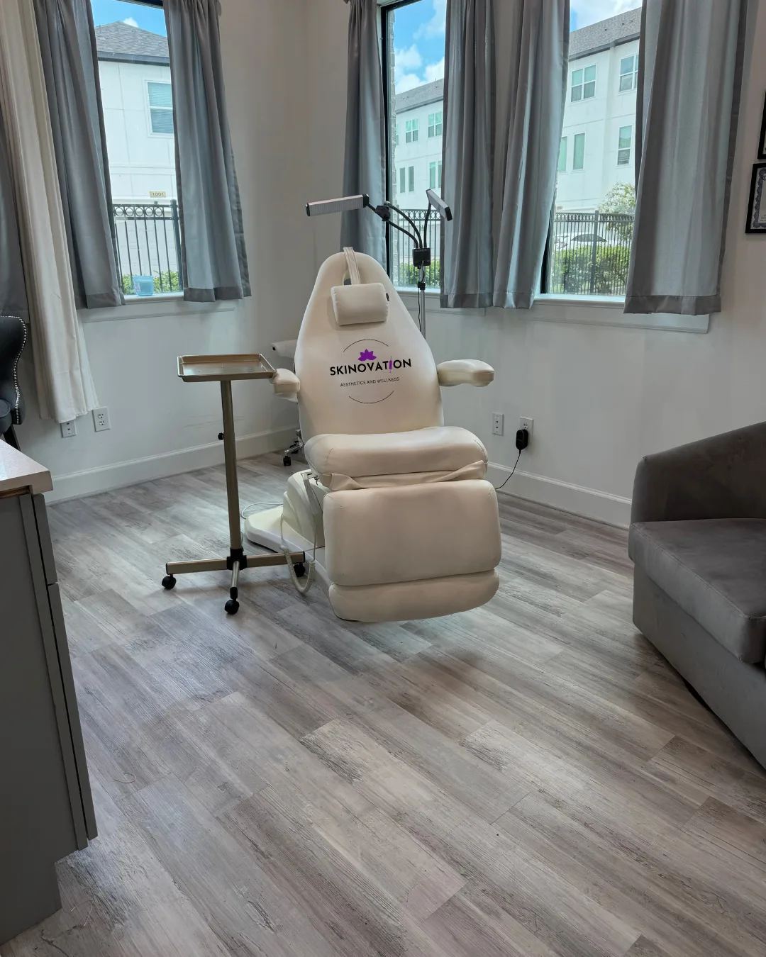 Professional laser treatment room at Skinovation Aesthetics